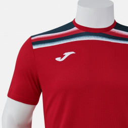 ФУТБОЛКА С КОРОТКИМ РУКАВОМ TOLEDO II КРАСНЫЙ ТЕМНО-СИНИЙ