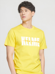Футболка KELME Round Neck Short Sleeve T-Shirt Yellow