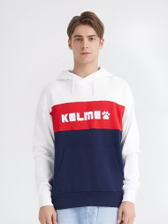 Худи KELME Men's Hooded Sweater (White/Dark Blue)