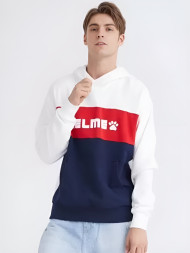 Худи KELME Men's Hooded Sweater (White/Dark Blue)