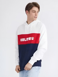 Худи KELME Men's Hooded Sweater (White/Dark Blue)