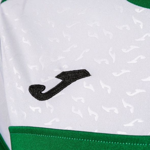 Футболка JOMA CAMISETA MANGA CORTA CREW V VERDE NEGRO