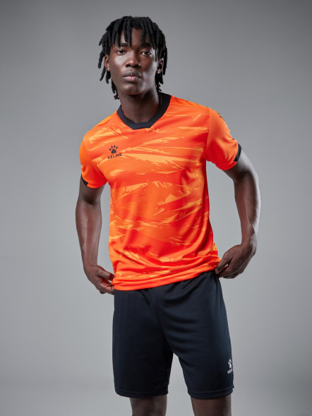 Футбольная форма KELME Short Sleeve Football Suit (Orange/Black)