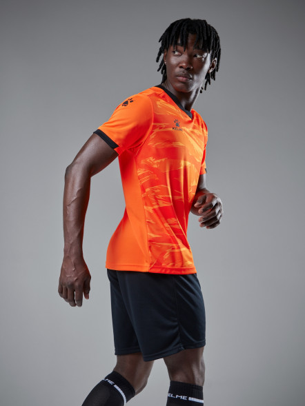 Футбольная форма KELME Short Sleeve Football Suit (Orange/Black)