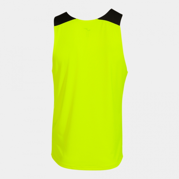 CAMISETA SIN MANGAS ELITE X AMARILLO FLÚOR NEGRO
