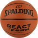 Мяч баск  SPALDING TF-250 React 76803z, р 5, композит  кожа (ПУ), коричн-черн 