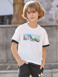 Детская футболка KELME Boys Short Sleeve T-Shirt White