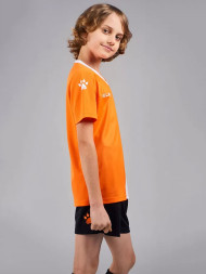 Детская футбольная форма KELME S/S Football Set Kid (Orange/Black)