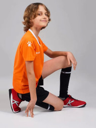 Детская футбольная форма KELME S/S Football Set Kid (Orange/Black)