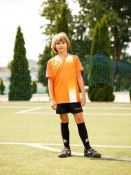 Детская футбольная форма KELME S/S Football Set Kid (Orange/Black)