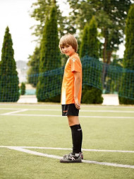 Детская футбольная форма KELME S/S Football Set Kid (Orange/Black)