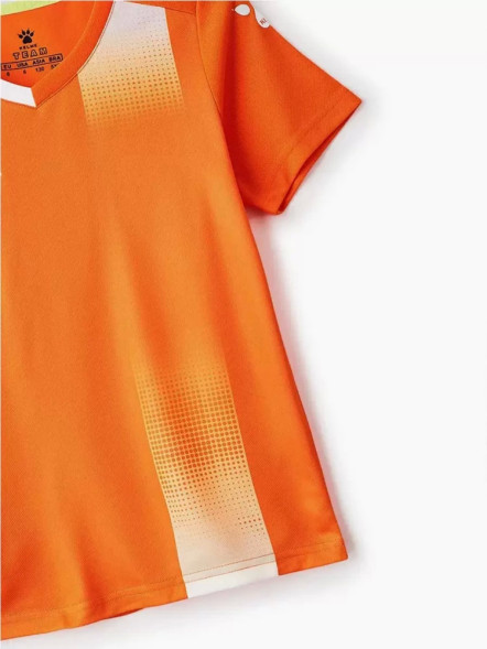 Детская футбольная форма KELME S/S Football Set Kid (Orange/Black)