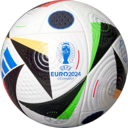 Мяч футб. ADIDAS Euro24 Fussballliebe PRO IQ3682,р.5, FIFA PRO, 20пан, ПУ, термосш, бело-мультиколор
