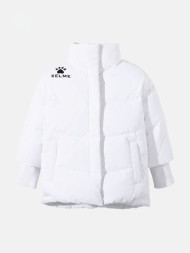 Детский пуховик KELME Girls Short Thick Down Jacket White