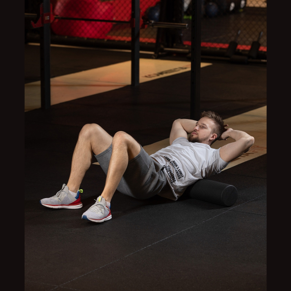 БЕЗ УПАКОВКИ Ролик массажный STARFIT FA-520, EVA, средняя жесткость, 90х15 cм, черный