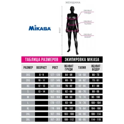 Куртка от костюма жен. MIKASA MT755-0100-L, р.L, 100% полиэстер, синий