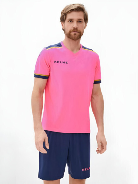 Футбольная форма KELME Football Suit (Pink/Dark Blue)