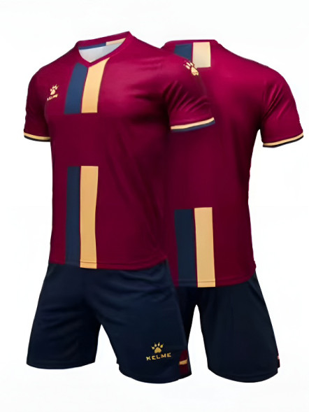 Футбольная форма KELME Short Sleeve Football Uniform (Burgundy/Dark Blue)