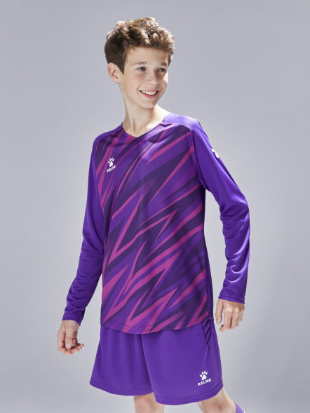 Детская вратарская форма KELME Long Sleeve Goalkeeper Suit Violet