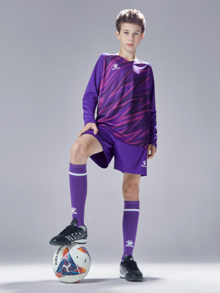 Детская вратарская форма KELME Long Sleeve Goalkeeper Suit Violet