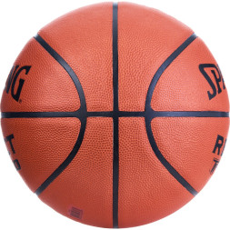 Мяч баск. SPALDING TF-250 React 76967z, р.7, FIBA Approved, композит. кожа (ПУ), коричнево-черный