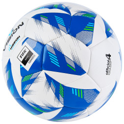Мяч футб. VISION Mission, FV324074,р.4, FIFA Basic, PU, 32 пан, гибрид.,бело-синий