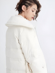 Пуховик KELME Women's Long Down Jacket White