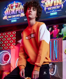 Свитшот KELME Round Neck Sweater Orange