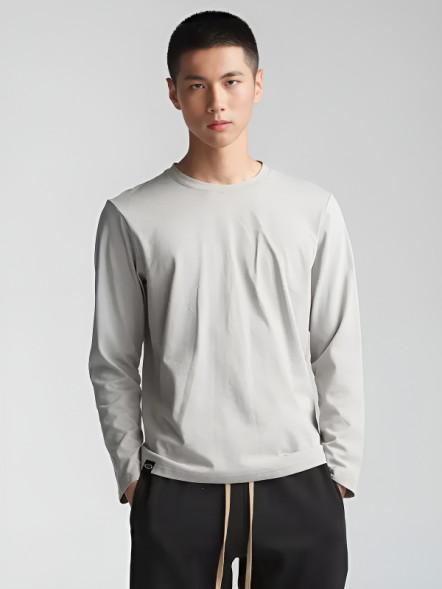 Лонгслив KELME Round Neck Length T Grey
