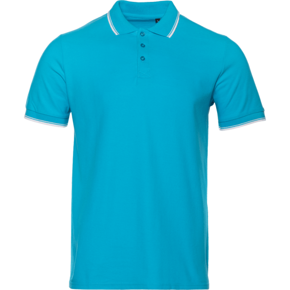 Рубашка поло мужская STAN с окантовкой хлопок/полиэстер 185, 04T