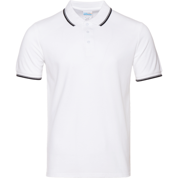 Рубашка поло мужская STAN с окантовкой хлопок/полиэстер 185, 04T