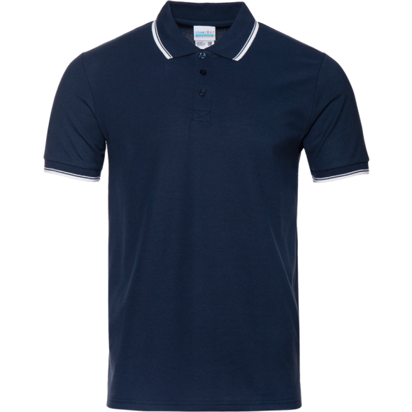 Рубашка поло мужская STAN с окантовкой хлопок/полиэстер 185, 04T