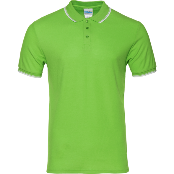 Рубашка поло мужская STAN с окантовкой хлопок/полиэстер 185, 04T