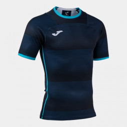 ФУТБОЛКА С КОРОТКИМ РУКАВОМ STONE RUGBY PRO ТЁМНО-СИНИЙ ТУРКУАЗ ФЛУОРЕСЦЕНТНЫЙ