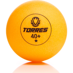 Мяч для наст  тенниса TORRES Training 1*, TT23015, диам  40+ мм, упак  6 шт, оранж