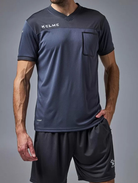 Судейская форма KELME Short Sleeve Refree Set Dark Grey