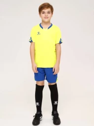 Детская футбольная форма KELME Short Sleeve Football Uniform (Citric/Blue)