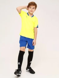 Детская футбольная форма KELME Short Sleeve Football Uniform (Citric/Blue)