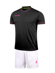 Футбольная форма KELME Short Sleeve Football Uniform (Black/White)