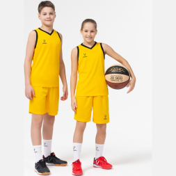 Шорты баскетбольные JÖGEL CAMP Basic, желтый, детский