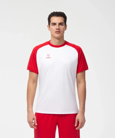 Футболка игровая JOGEL CAMP Reglan Jersey, белый/красный