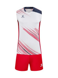 Волейбольная форма KELME Training Suit (White/Red)