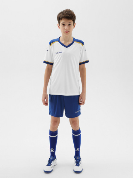 Детская футбольная форма KELME Football Suit (White/Blue)