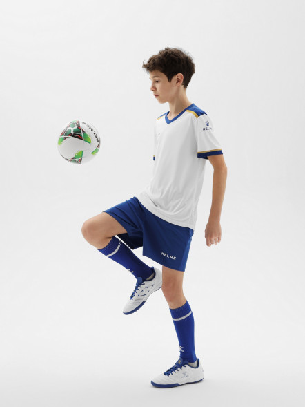 Детская футбольная форма KELME Football Suit (White/Blue)