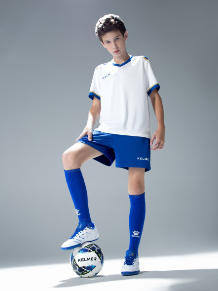 Детская футбольная форма KELME Football Suit (White/Blue)