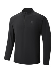 Олимпийка KELME Half-open Long-sleeved T-shirt Black
