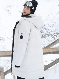 Пуховик KELME Women's Long Down Jacket White
