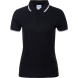 Рубашка поло женская STAN с окантовкой хлопок/полиэстер 185, 04BK