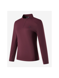 Женский лонгслив KELME Half-Open Long-sleeved T-shirt Burgundy
