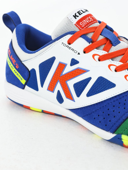 Футзалки KELME Men's Soccer Shoes (IN) (White/Green)